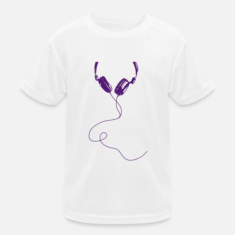 Kopfhörer Ohrhörer Kinder Funktions-T-Shirt