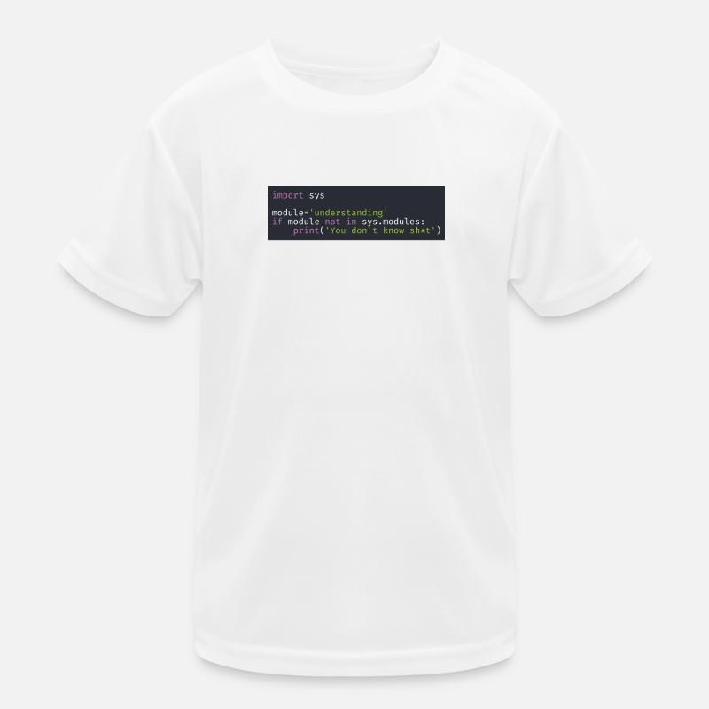 Programmierer, Software, Informatik, Developer - Kinder Funktions-T-Shirt - Weiß