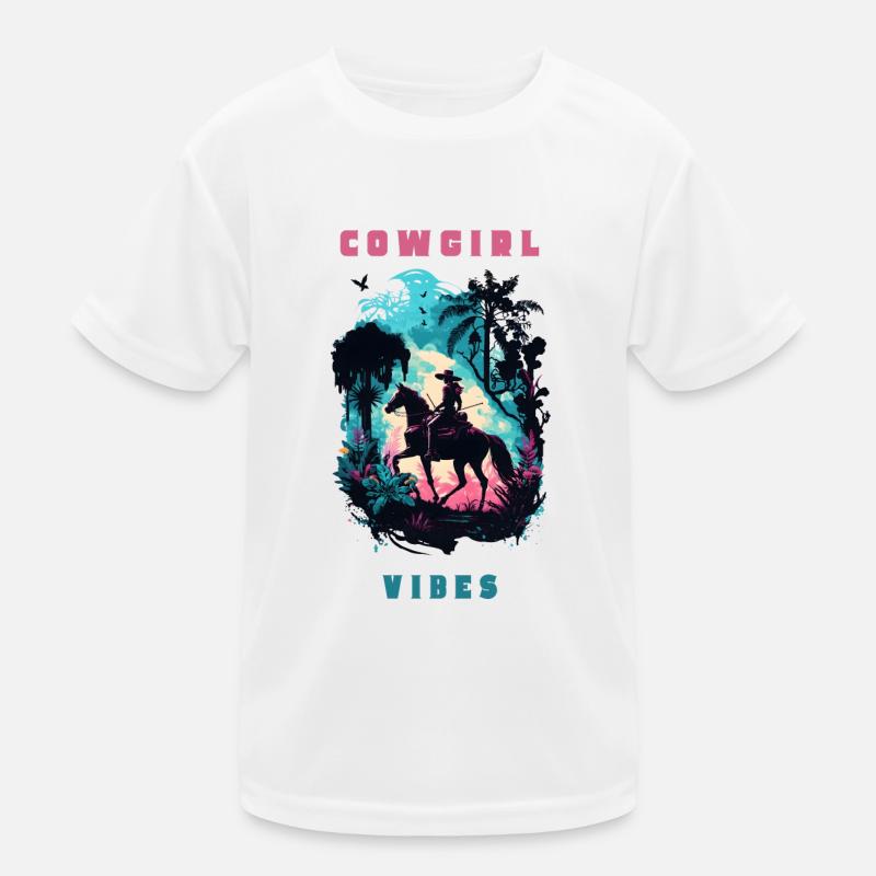 Westliche Vibes Kinder Funktions-T-Shirt