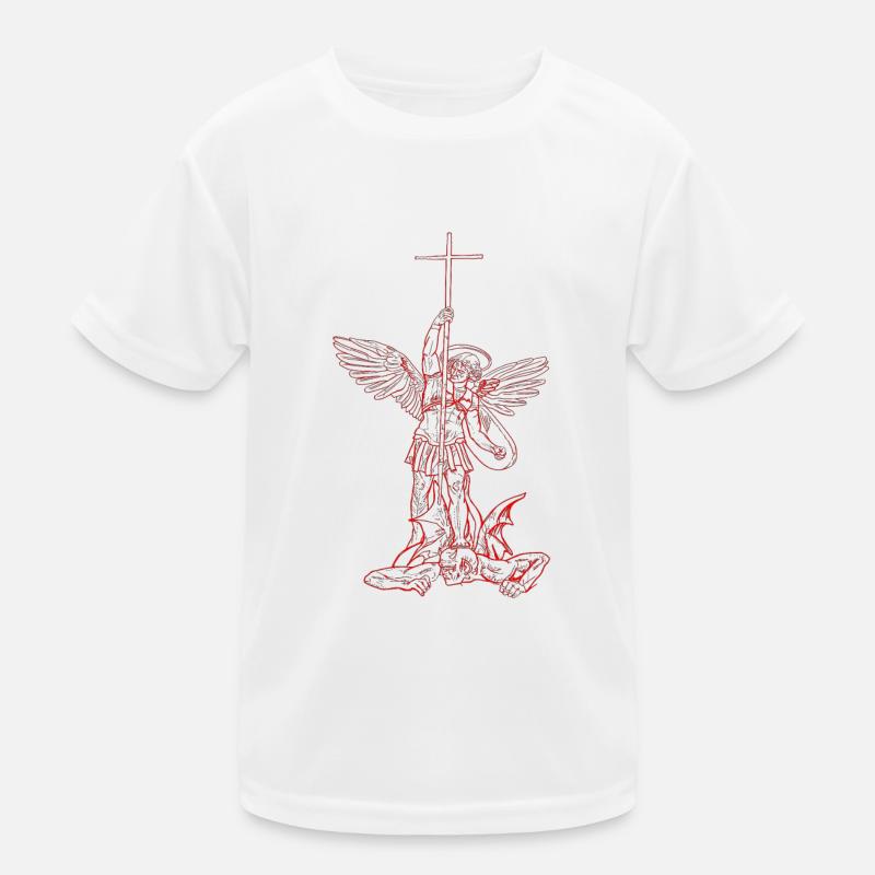 Michael Erzengel Heiliger Christlicher Engel Heiliger SNK Kinder Funktions-T-Shirt