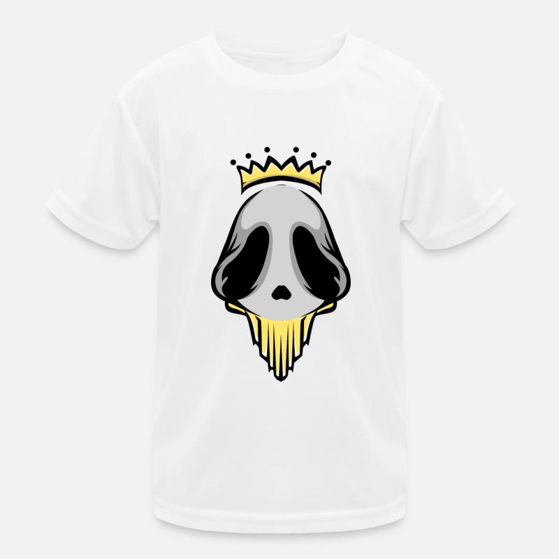 Alien King Logo - Kids Functional T-Shirt - white