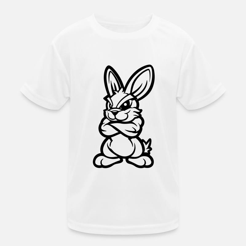 Hase Rabbit Comic Kinder Funktions-T-Shirt