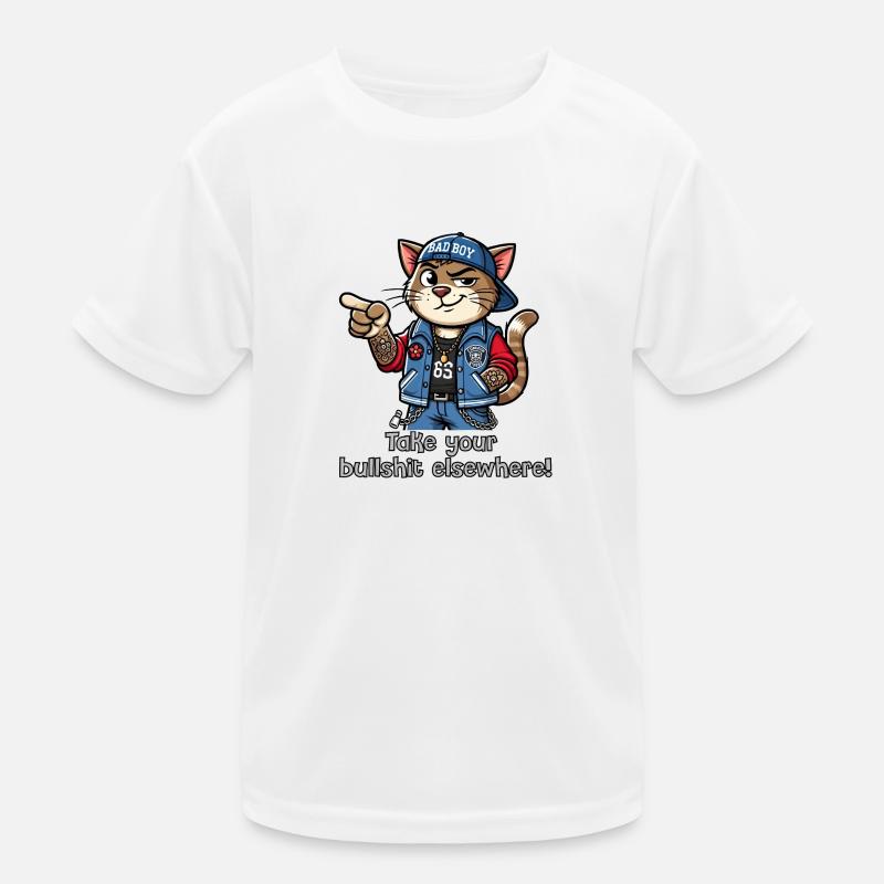 Bring deinen Bullshit woanders hin! Kinder Funktions-T-Shirt