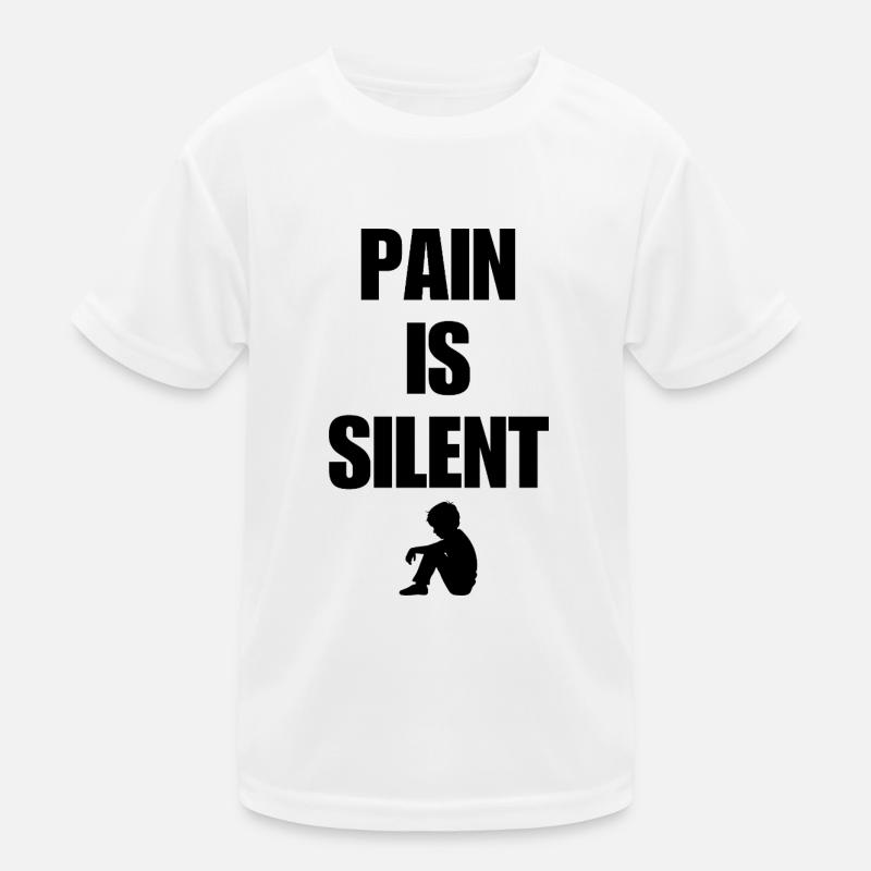 DOULEUR EST SILENCIEUSE BOI - Douleur et dépression T-shirt sport Enfant