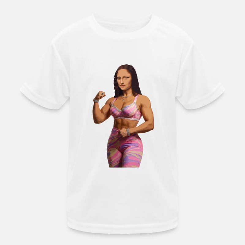 Mona Lisa bling bling Kids Functional T-Shirt