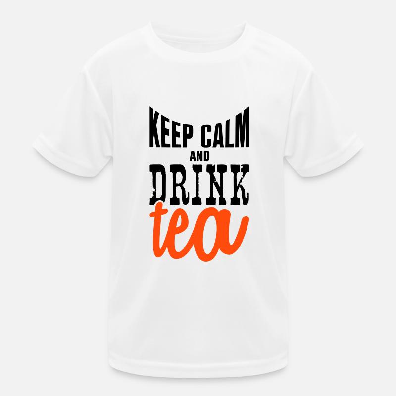 keep calm and drink tea Kinder Funktions-T-Shirt
