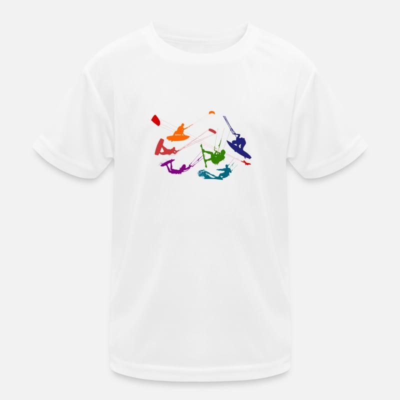 Kitesurfing Kinder Funktions-T-Shirt