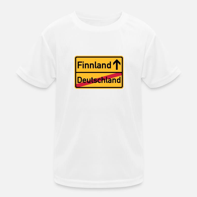 Finnland Kinder Funktions-T-Shirt