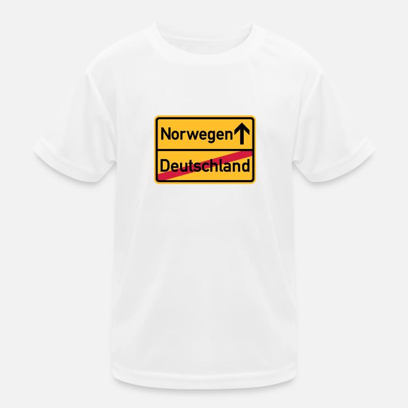 Norwegen Kinder Funktions-T-Shirt