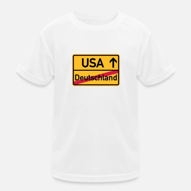 USA Kinder Funktions-T-Shirt
