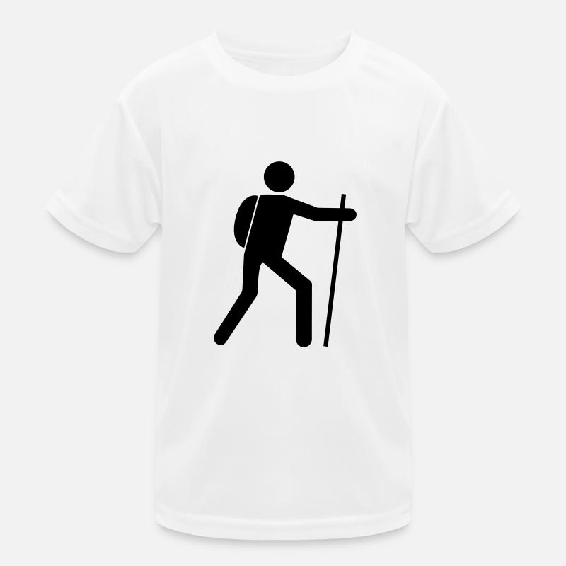 Hiker Icon Vector Design - T-shirt de randonnée T-shirt sport Enfant