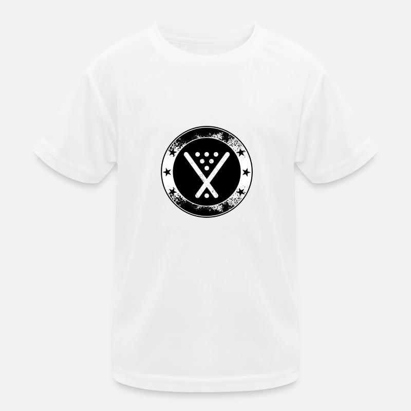 Poolbillard Emblem - Symbol Billard Queue Snooker Kinder Funktions-T-Shirt