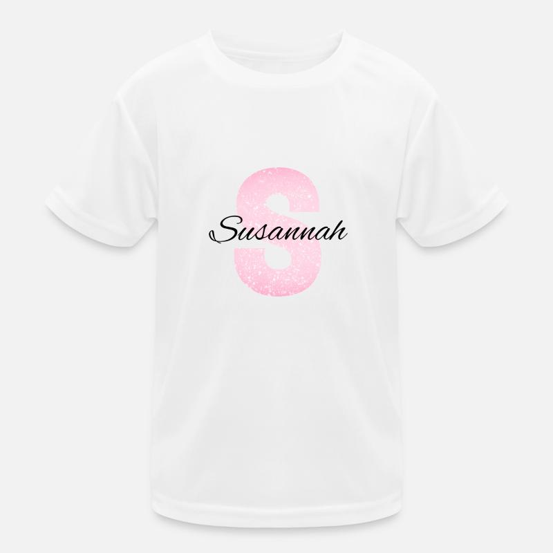 Personalised Name Teddy Bear Kids Functional T-Shirt