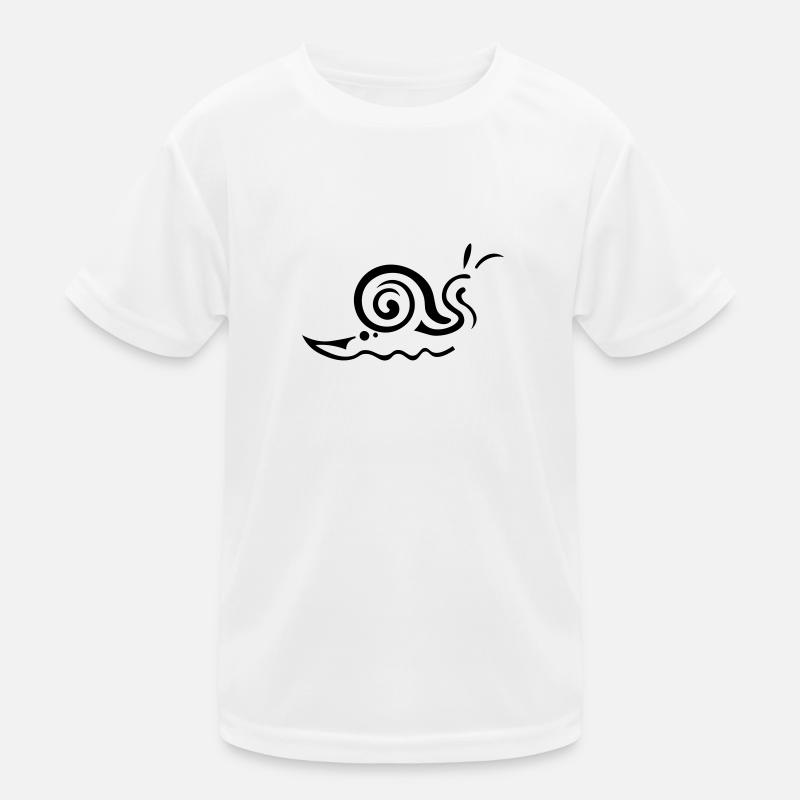 Schnecke Tattoo Kinder Funktions-T-Shirt