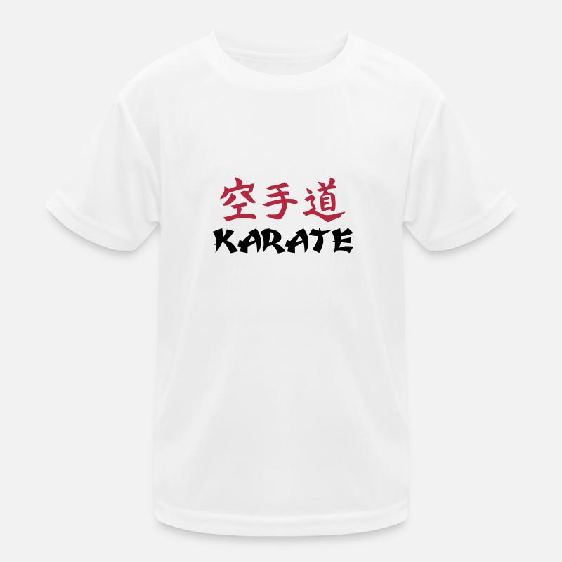 Karate - Kinder Funktions-T-Shirt - Weiß