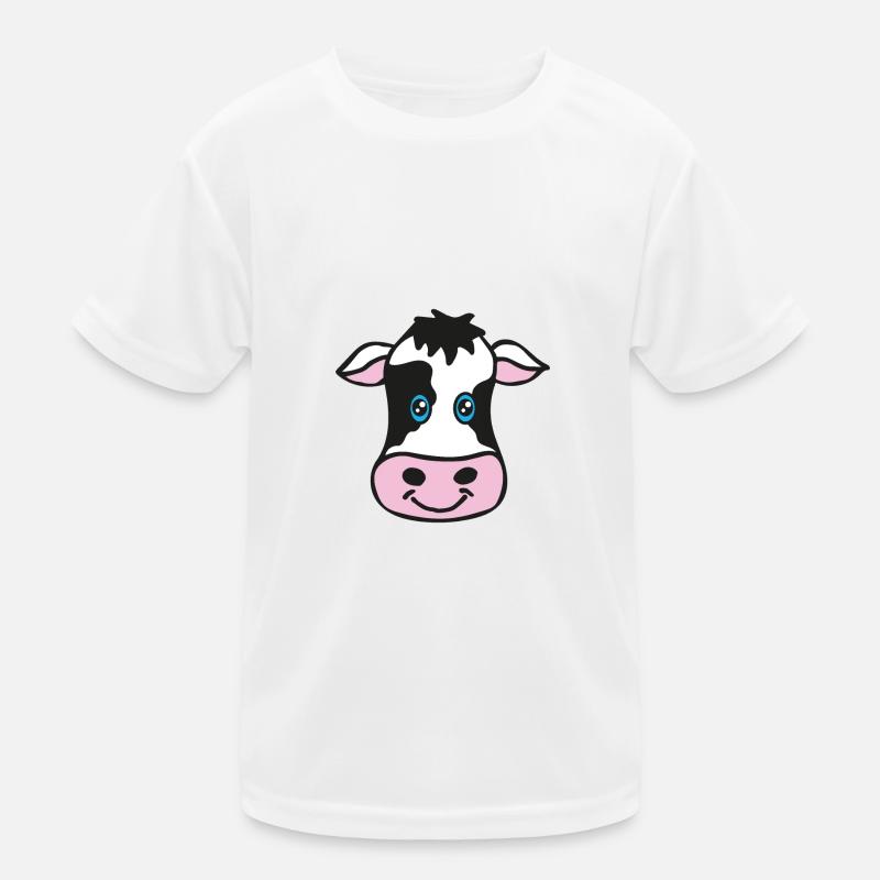Kuh Zeichnung Kinder Funktions-T-Shirt