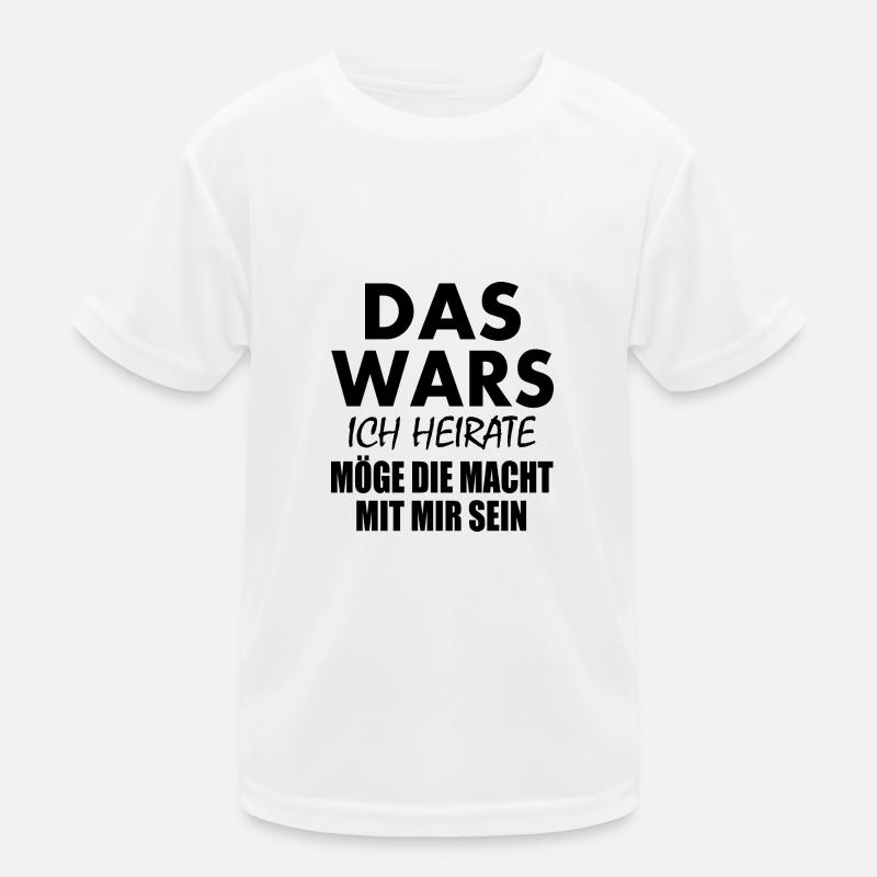 Das wars ich heirate Kinder Funktions-T-Shirt