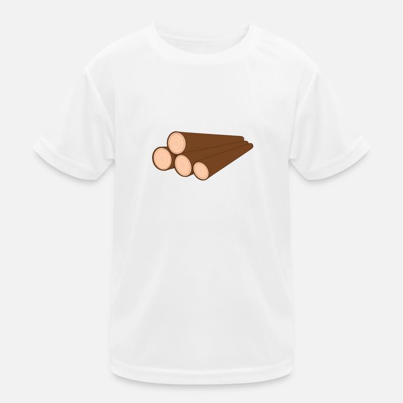 Baumstamm Kinder Funktions-T-Shirt