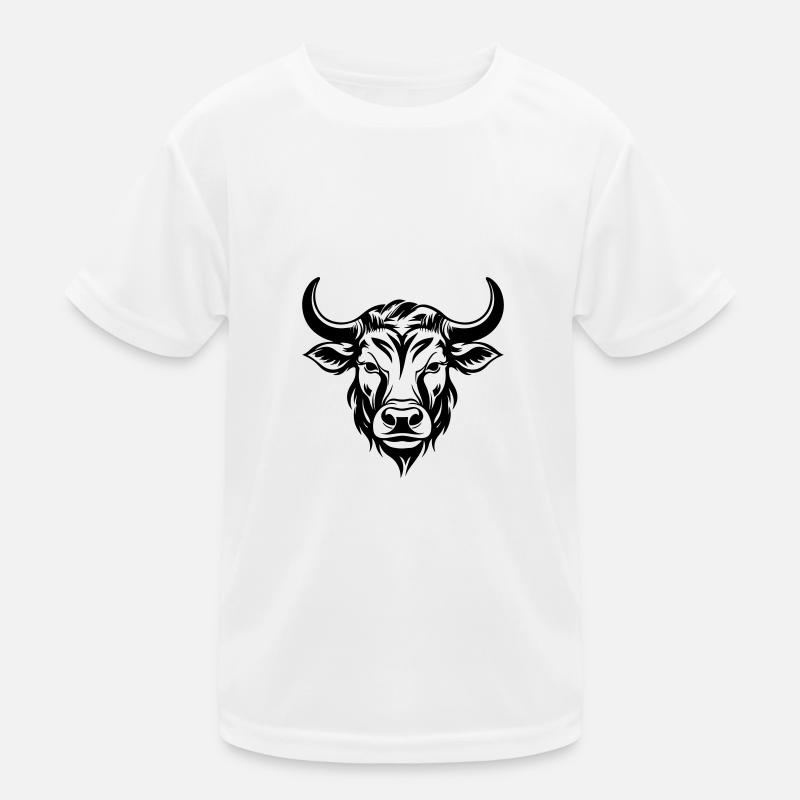 Bull Bull Head Kids Functional T-Shirt