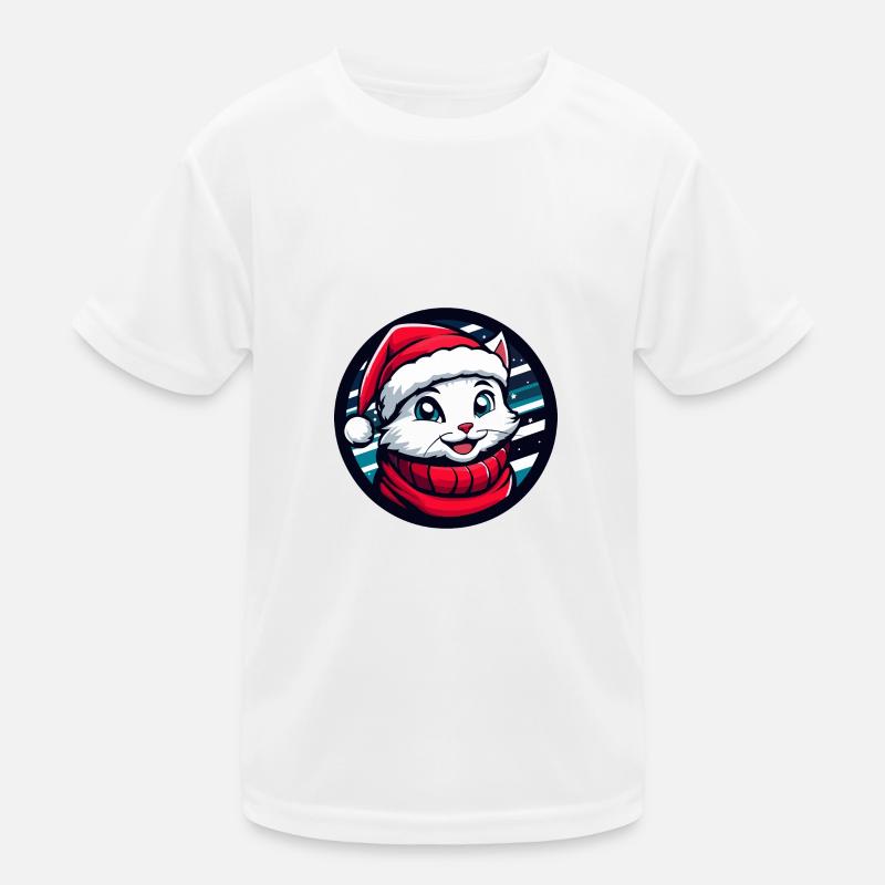 Chat Noël Noël T-shirt sport Enfant