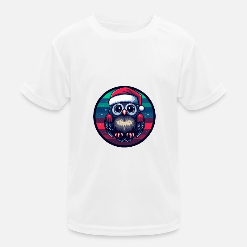 Owl Christmas Christmas Kids Functional T-Shirt