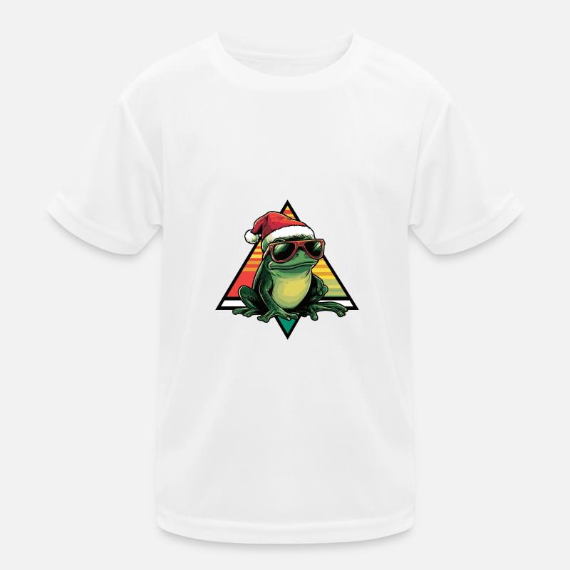 Frog Christmas Cool Kids Functional T-Shirt