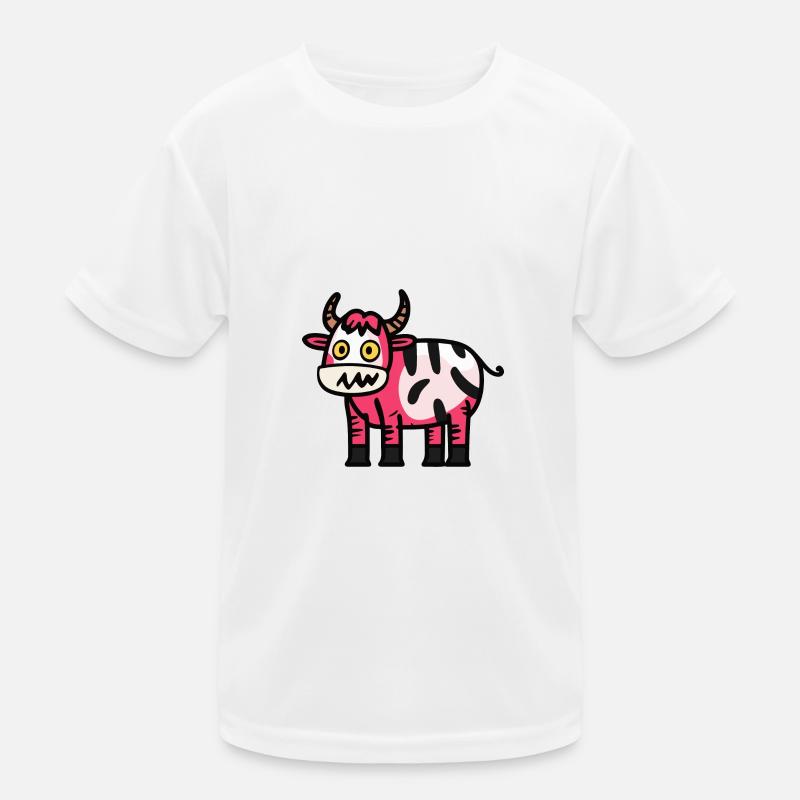 Kuh Halloween Tier Kinder Funktions-T-Shirt