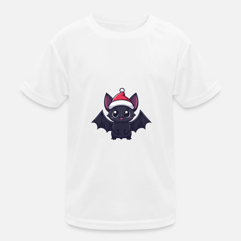 Bat Christmas Cute Kids Functional T-Shirt