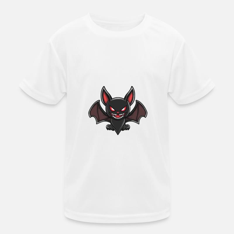 Fledermaus Halloween Blutsauger Comic Kinder Funktions-T-Shirt