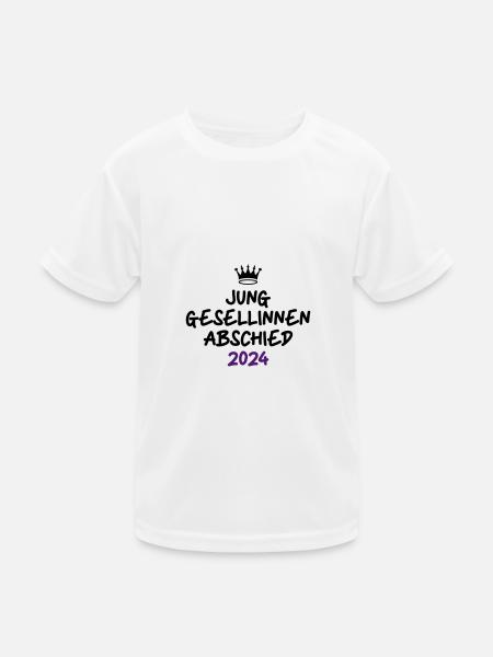 Hen Party 2024 Hen - Kids Functional T-Shirt - white - Front