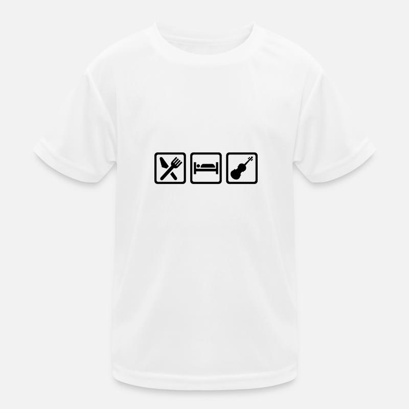 Geige Kinder Funktions-T-Shirt