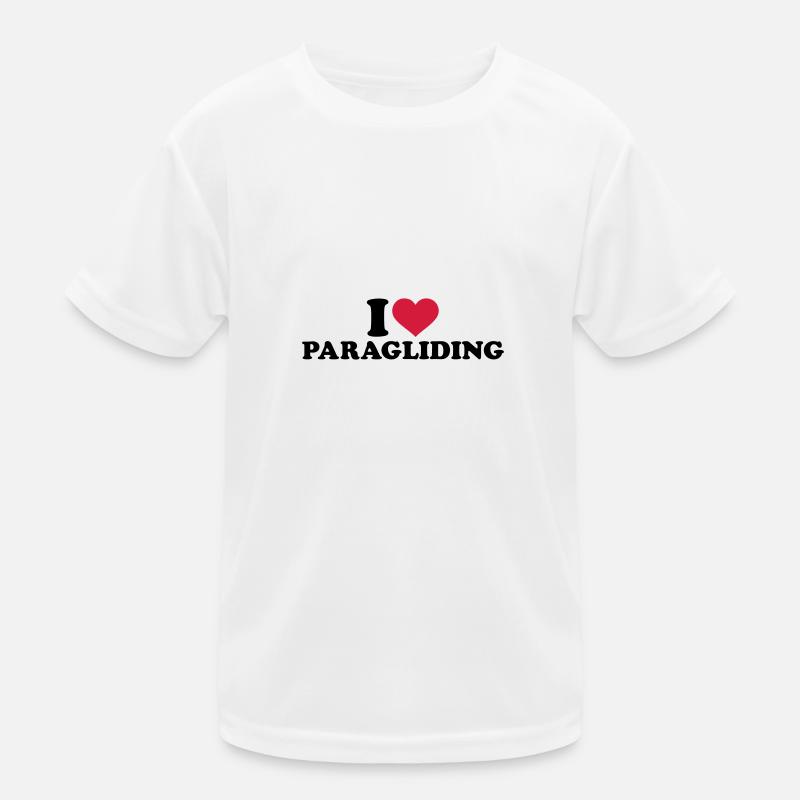 Paragliding Kinder Funktions-T-Shirt