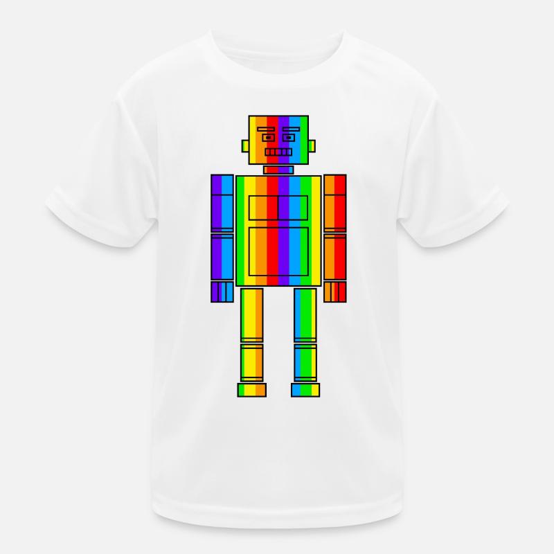 Robot arc-en-ciel T-shirt sport Enfant