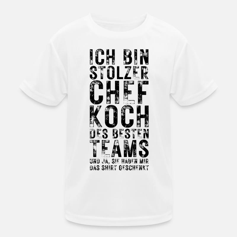 Chefkoch Stolz – Lustige Sprüche & Teamwork Kinder Funktions-T-Shirt