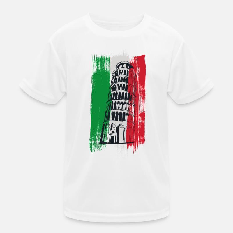 Leaning Tower of Pisa – Italian Icon Kids Functional T-Shirt
