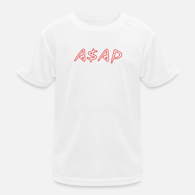 ASAP Neon Sketch Rot Kinder Funktions-T-Shirt