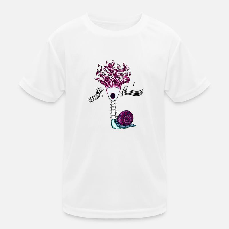 Flame songs backbone-snail Kids Functional T-Shirt