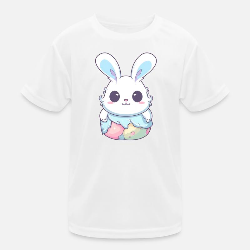 Pastel Easter Bunnies - Kids Functional T-Shirt - white