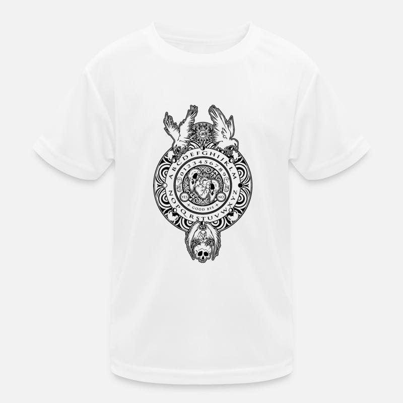 Spirit board & Planchette Halloween Crow Kids Functional T-Shirt