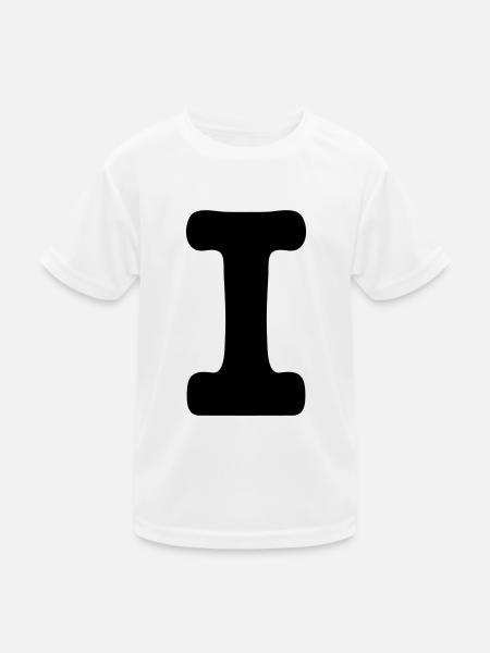 i - Kinder Funktions-T-Shirt - Weiß