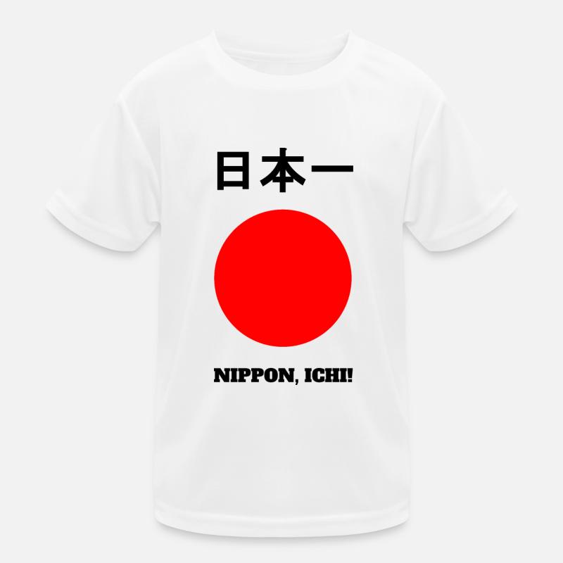 Nippon, Ichi! - Kids Functional T-Shirt - white