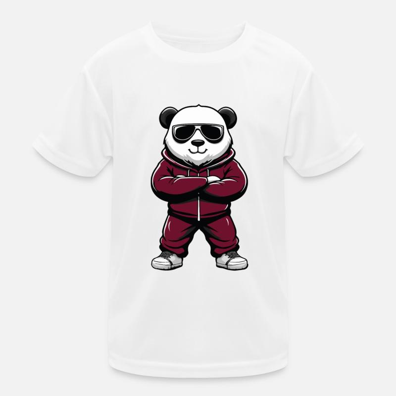 Panda Cool Comic Kids Functional T-Shirt