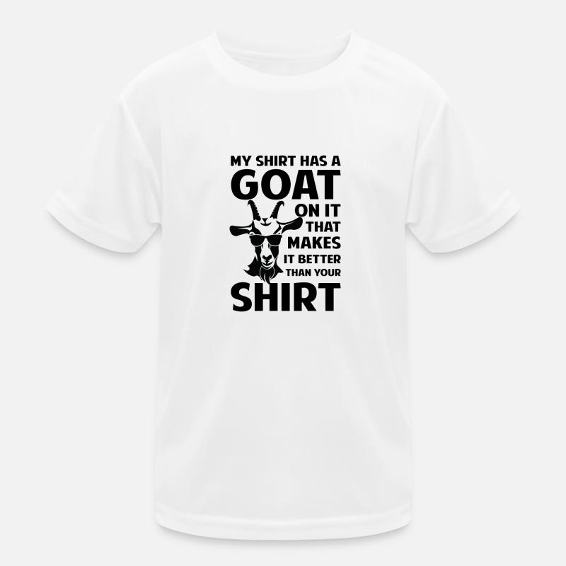 My Shirt has a Goat on it Kids Functional T-Shirt