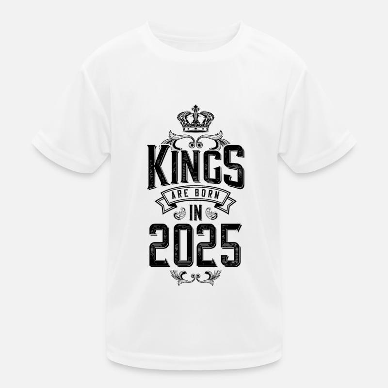kings are born 2025 Kids Functional T-Shirt