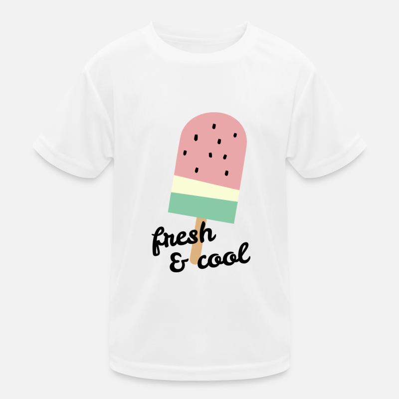 Popsicles à la pastèque avec slogan frais & cool T-shirt sport Enfant