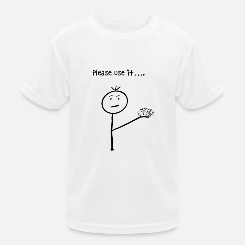 Please use it… (black) Kids Functional T-Shirt