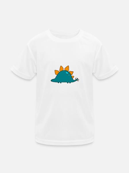 Stegosaurus - Kids Functional T-Shirt - white - Front