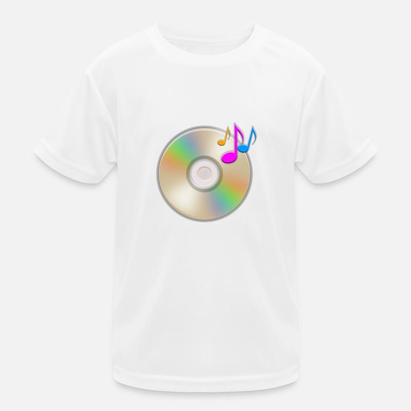 Music CD floating notes Kids Functional T-Shirt