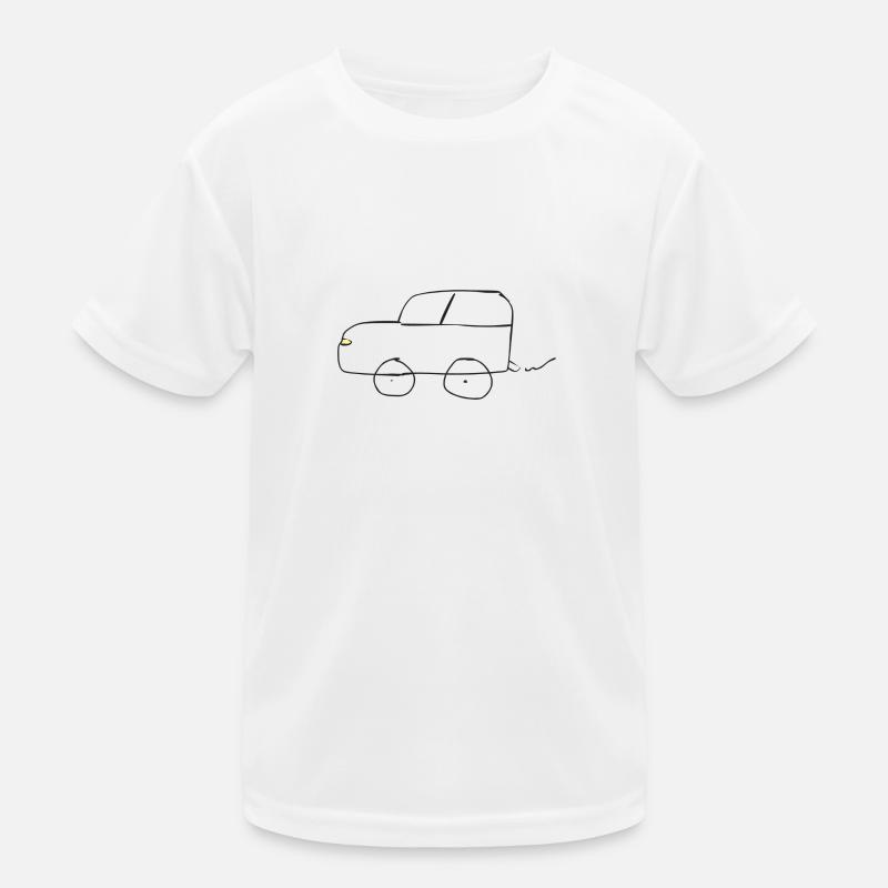 Gezeichnetes Auto Kinder Funktions-T-Shirt