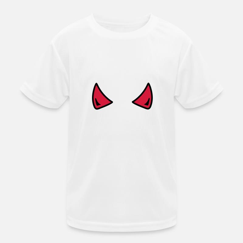 Teufel - Kinder Funktions-T-Shirt - Weiß